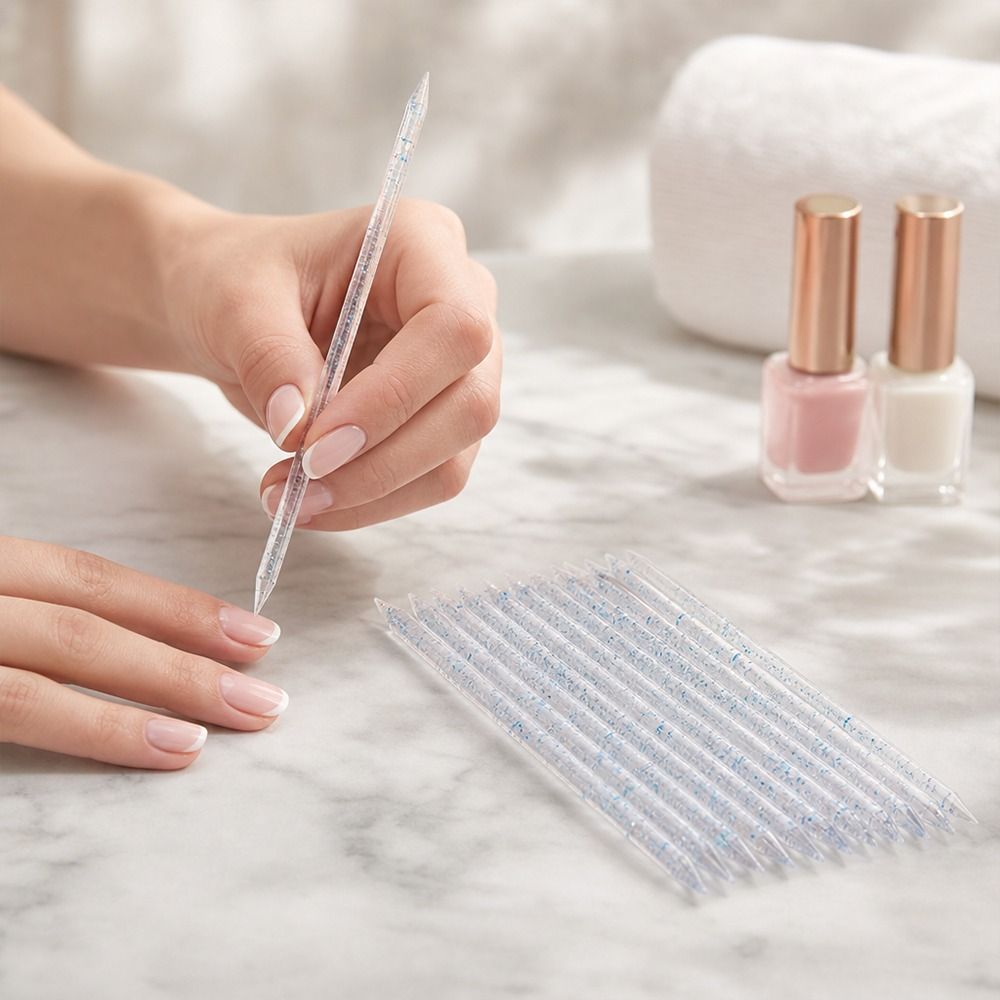 100個入り、両端に先端が付いたキューティクルプッシャー。ラ - Nail Art Orange のレビューと価格
