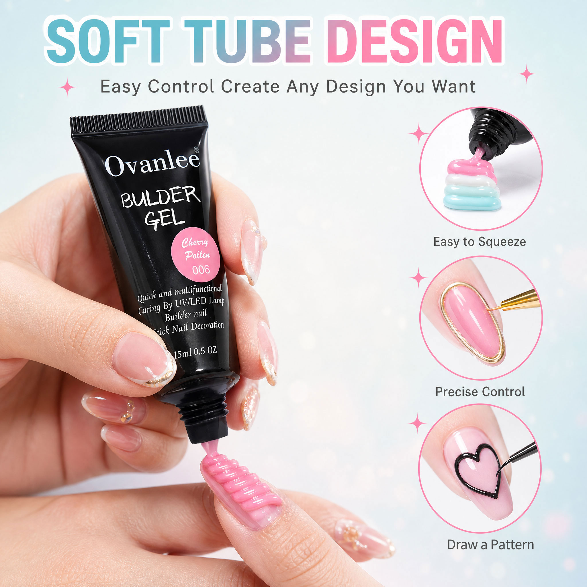 オヴァンリー 12色 3-in-1 ビルダージェルキット – - Nail Art Ombre のレビューと価格