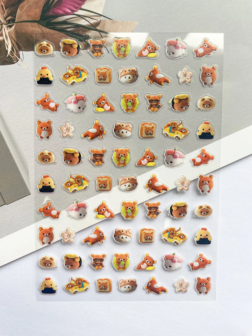 Pvc スーパーミニピンクリラックマポスター商品ステッカーネ - Nail Art Pink のレビューと価格