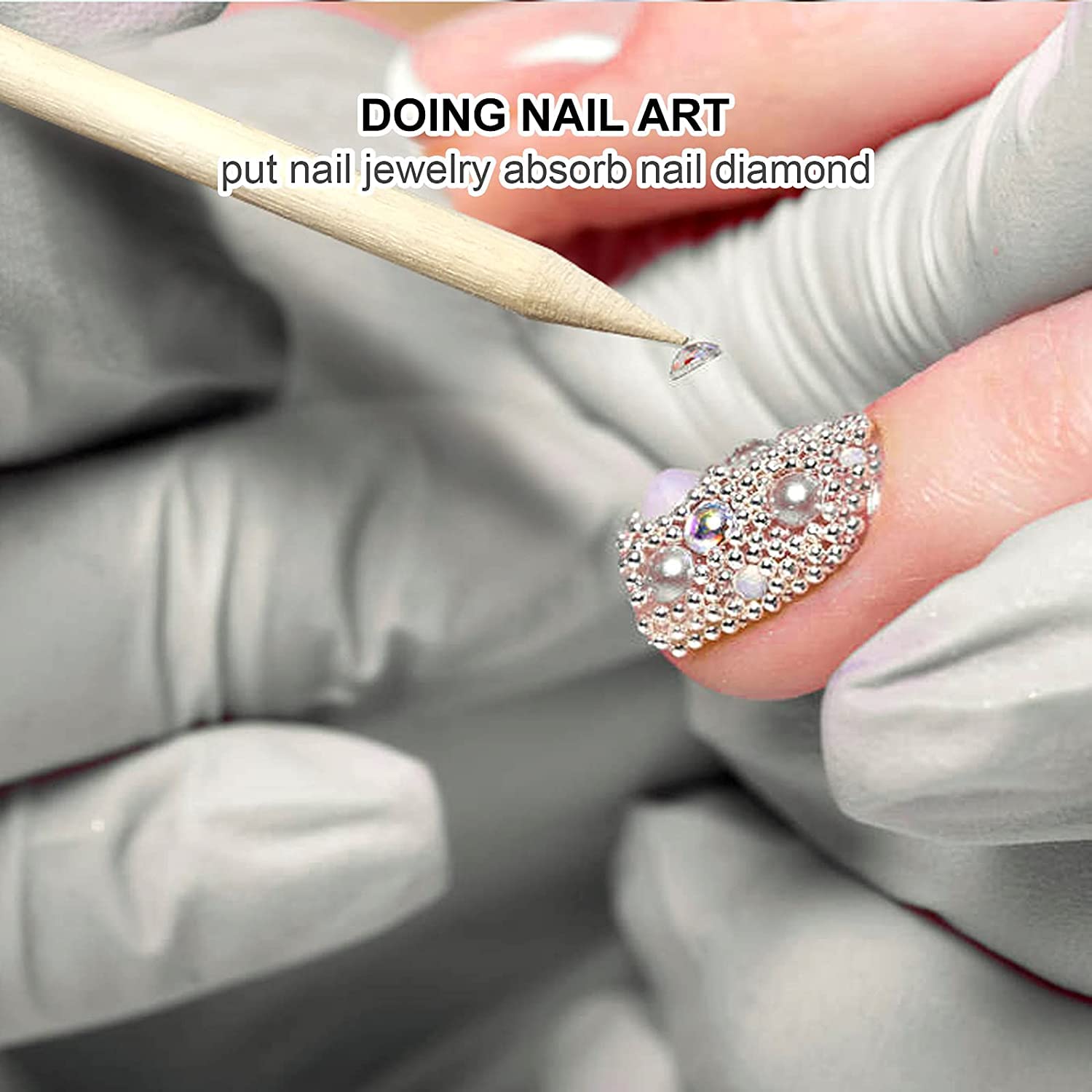 100/50 個ネイルアートプッシャーオレンジウッドスティッ - Nail Art Orange のレビューと価格