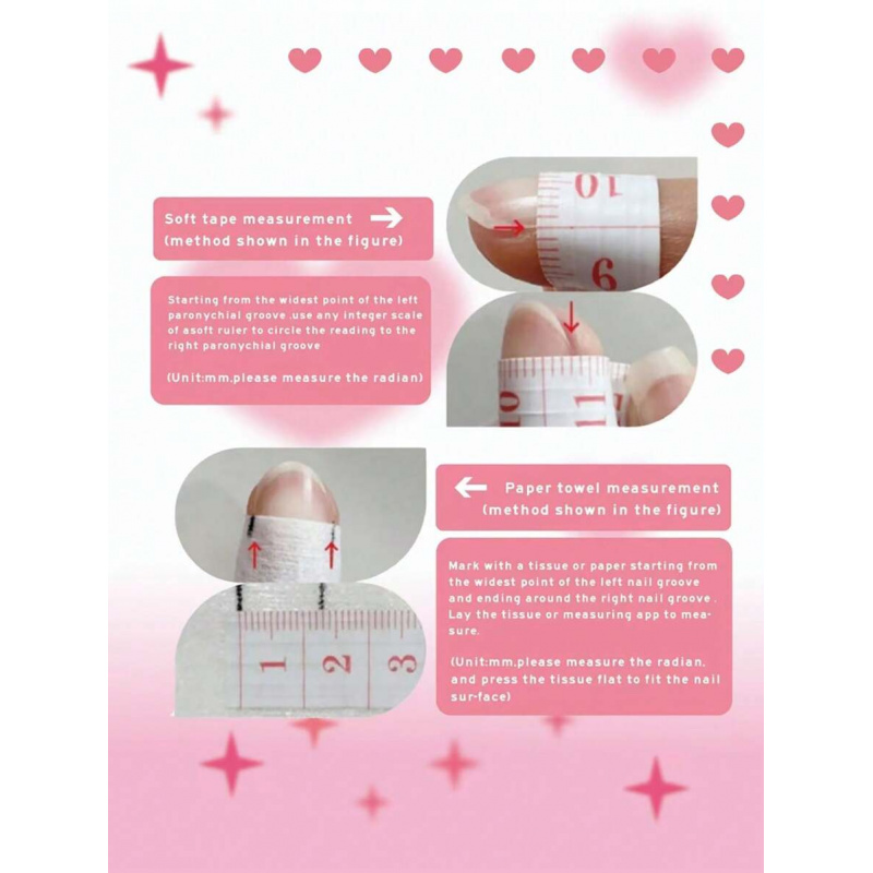 10個入り手作りピンクのプレスオンネイル、ショートオーバルネ - Nail Art Pink のレビューと価格