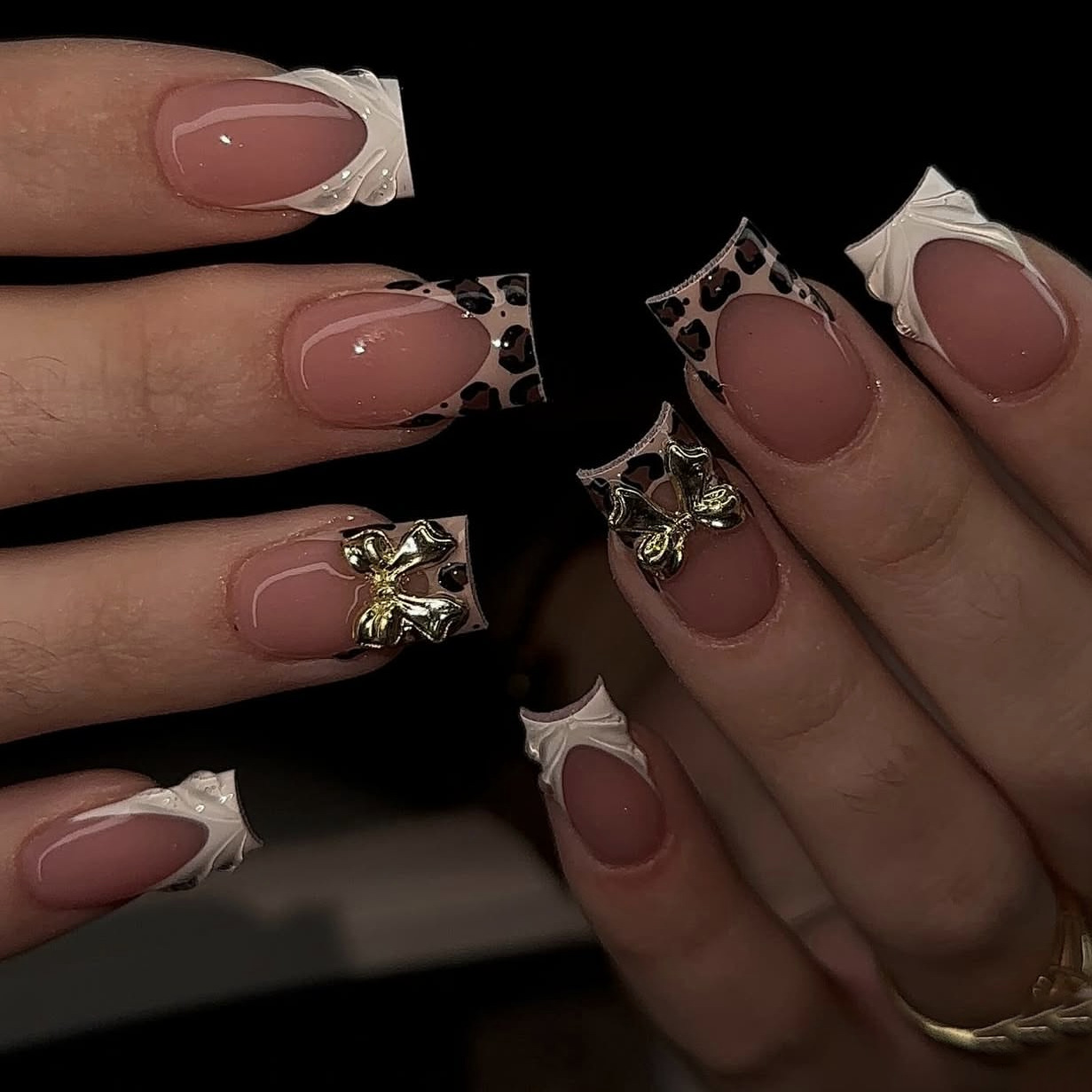 女性用ショートスクエアフェイクネイル、ガールズファッションブ - Nail Art Press On のレビューと価格