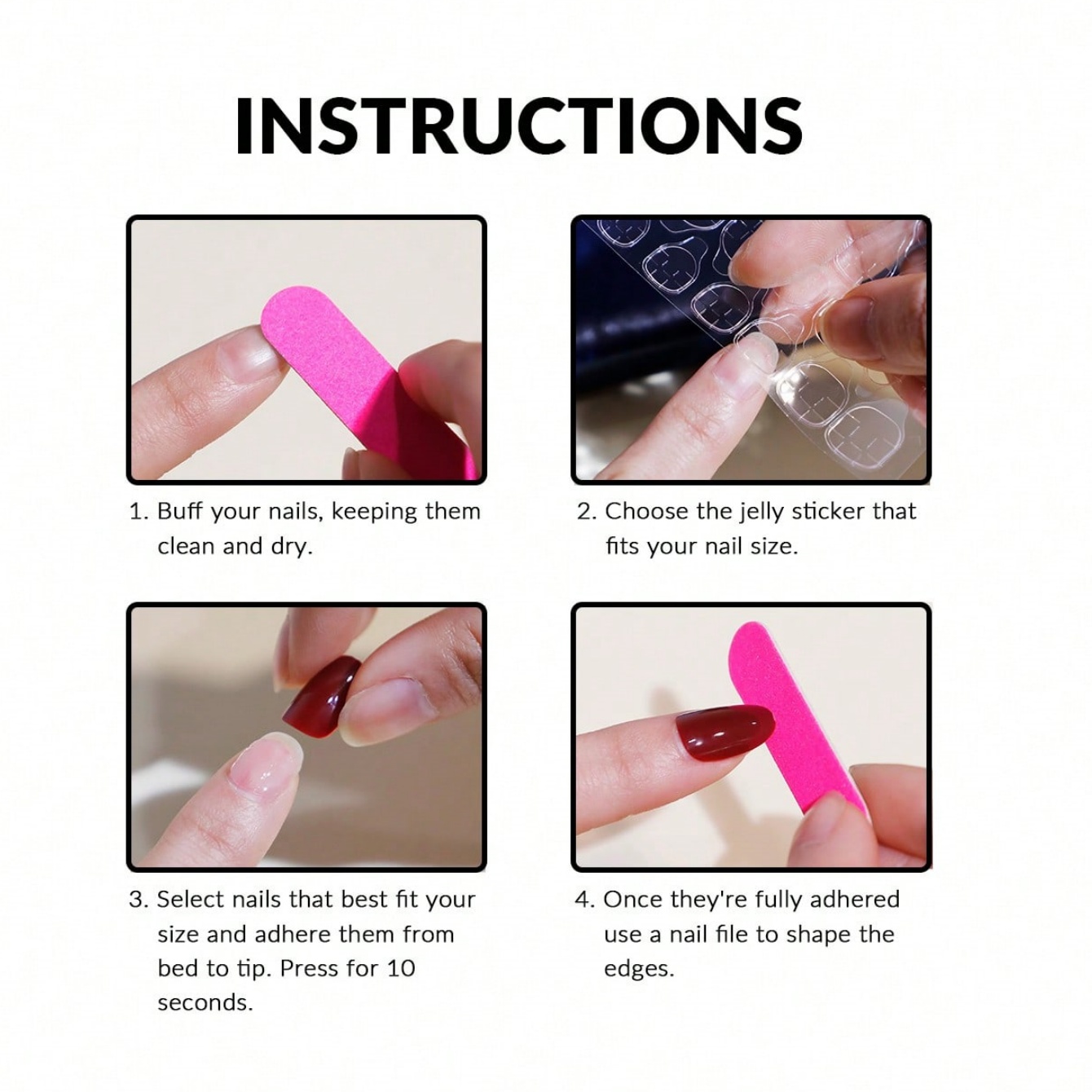 10個入り手作り棺型ネイルアート、美しいフェイクネイル、クリ - Nail Art Press On のレビューと価格